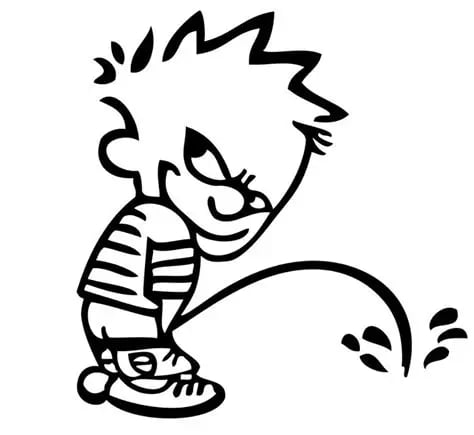 Calvin Peeing 